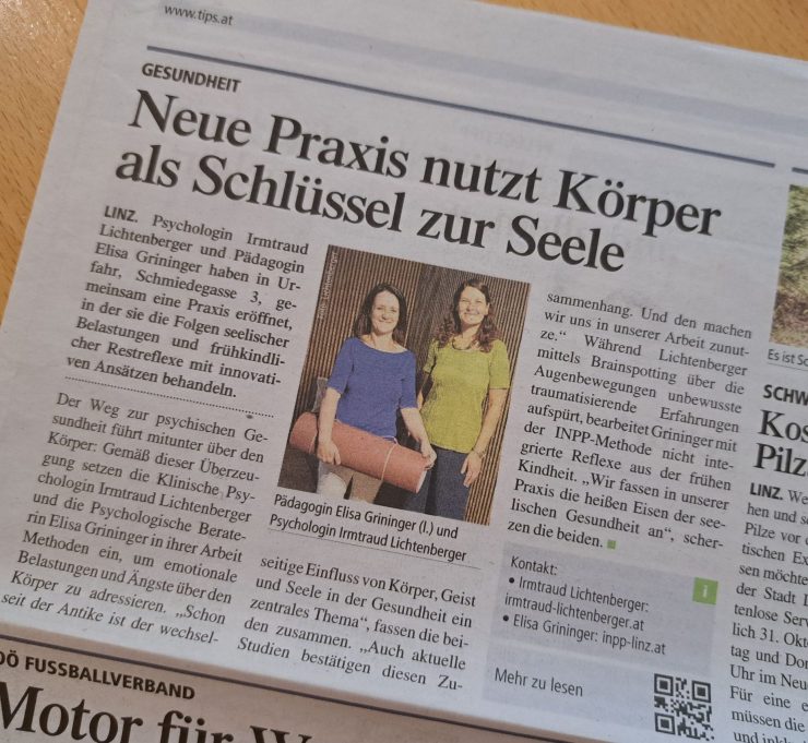 Tips Artikel neue Praxis Irmtraud Lichtenberger